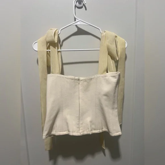 🛑SOLD🛑 Orseund Iris Canvas Bustier Tie Top - Picture 9 of 12